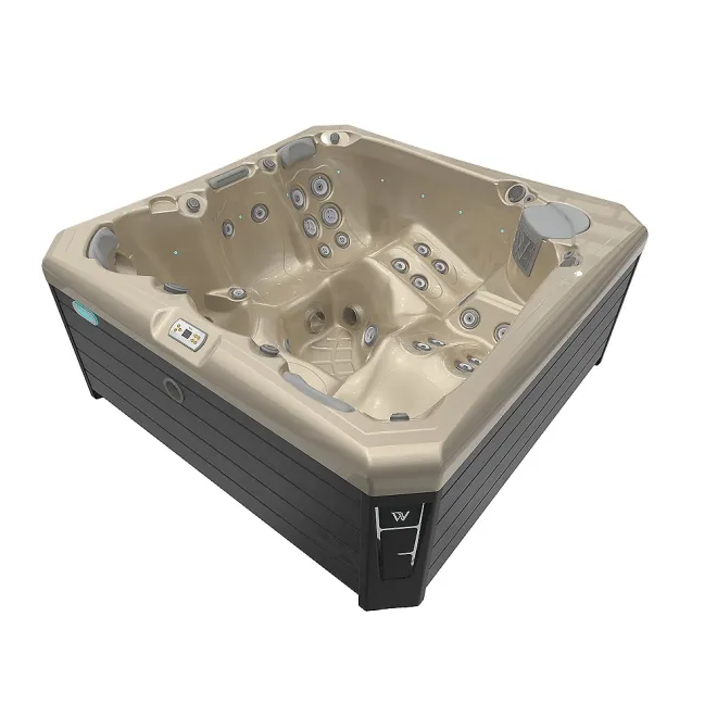 Wellis Palermo Citylife Whirlpool, WELLIS Wannenfarbe / Aussenverkleidung: CHAMPAGNE / GRAU