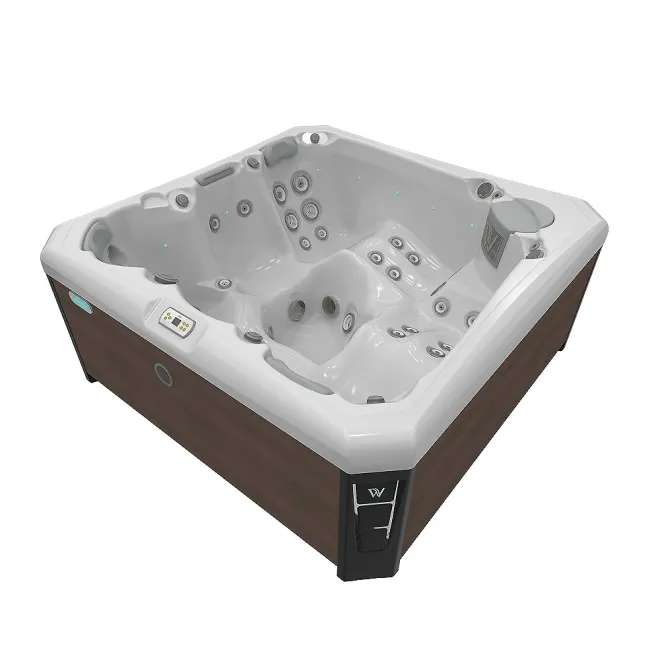 Wellis Palermo Citylife Whirlpool, WELLIS Wannenfarbe / Aussenverkleidung: ICE WHITE / GRAPHITE BROWN