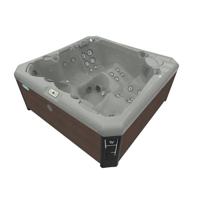 Wellis Palermo Citylife Whirlpool, WELLIS Wannenfarbe / Aussenverkleidung: SOFT SILK / GRAPHITE BROWN