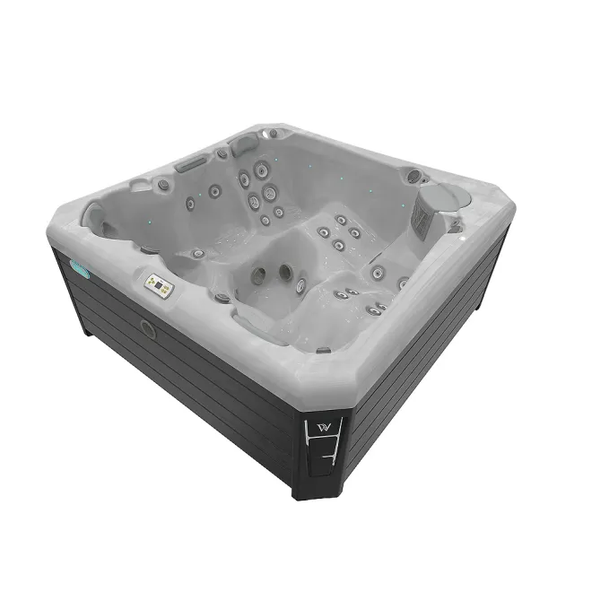 Wellis Palermo Citylife Whirlpool, WELLIS Wannenfarbe / Aussenverkleidung: STERLING SILVER / GRAU