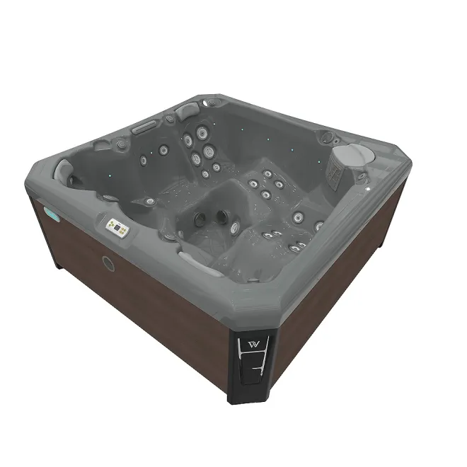 Wellis Palermo Citylife Whirlpool, WELLIS Wannenfarbe / Aussenverkleidung: THUNDER GREY / GRAPHITE BROWN