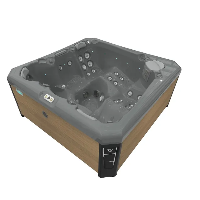Wellis Palermo Citylife Whirlpool, WELLIS Wannenfarbe / Aussenverkleidung: THUNDER GREY / LIGHT MAPLE