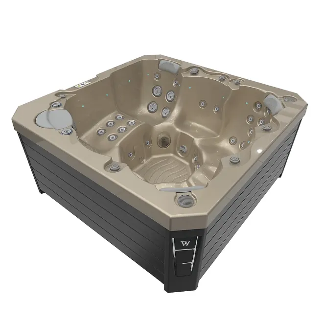 Wellis Prague Citylife 230V Whirlpool, WELLIS Wannenfarbe / Aussenverkleidung: CHAMPAGNE / GRAU
