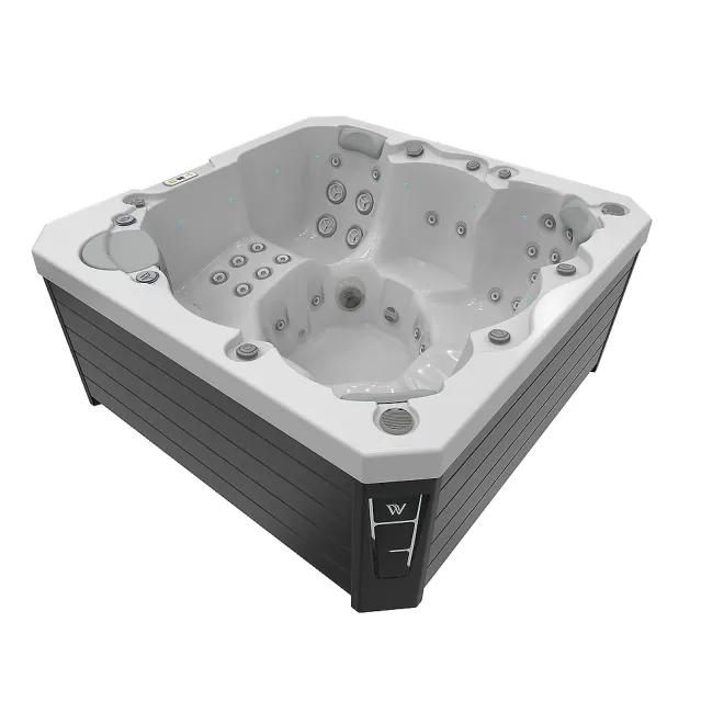 Wellis Prague Citylife 230V Whirlpool, WELLIS Wannenfarbe / Aussenverkleidung: ICE WHITE / GRAU