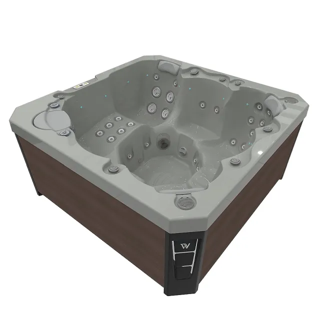 Wellis Prague Citylife 230V Whirlpool, WELLIS Wannenfarbe / Aussenverkleidung: SOFT SILK / GRAPHITE BROWN