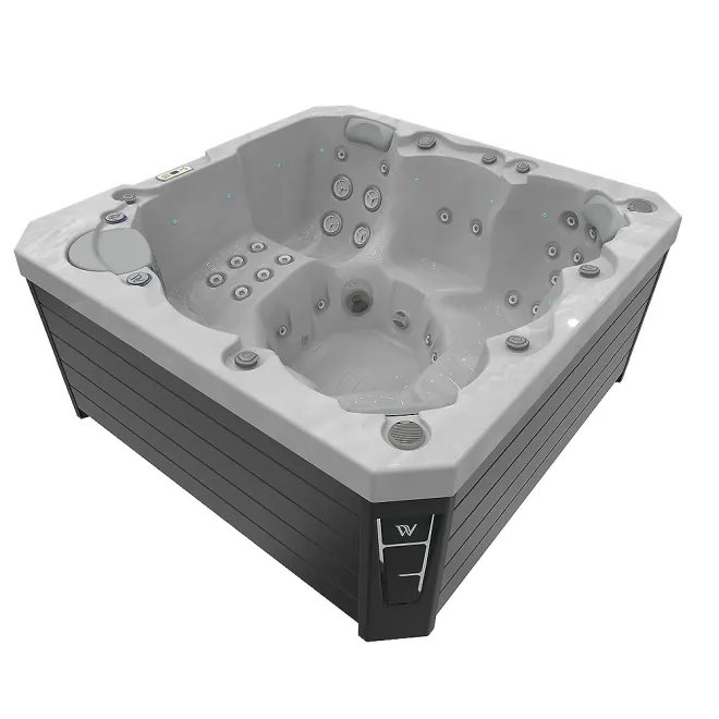 Wellis Prague Citylife 230V Whirlpool, WELLIS Wannenfarbe / Aussenverkleidung: STERLING SILVER / GRAU