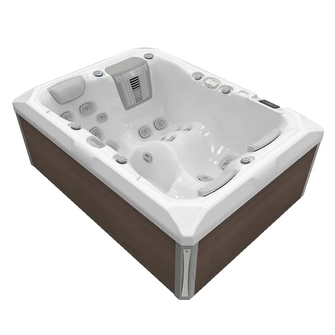 Wellis Teide Peak Life Deluxe Whirlpool, WELLIS Wannenfarbe / Aussenverkleidung: ICE WHITE / GRAPHITE BROWN