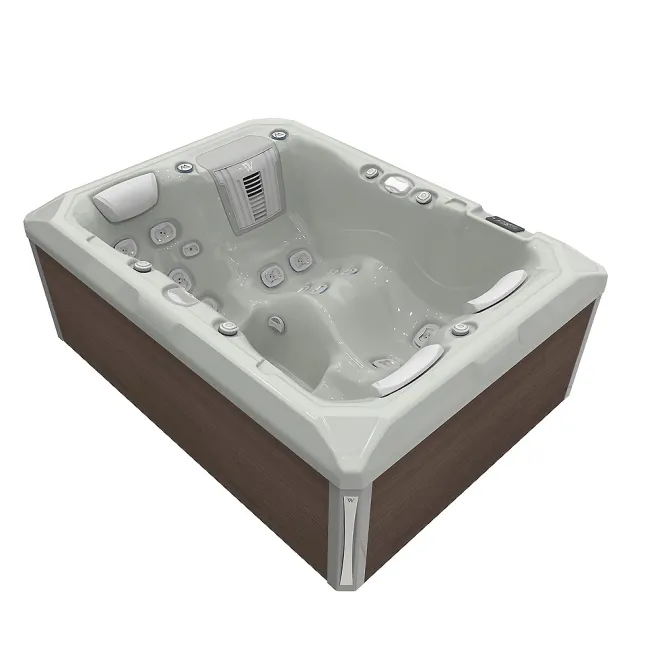 Wellis Teide Peak Life Deluxe Whirlpool, WELLIS Wannenfarbe / Aussenverkleidung: SOFT SILK / GRAPHITE BROWN