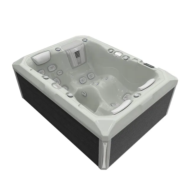 Wellis Teide Peak Life Deluxe Whirlpool, WELLIS Wannenfarbe / Aussenverkleidung: SOFT SILK / GRAU