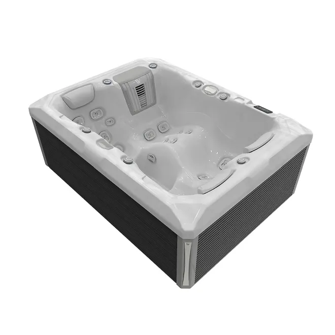 Wellis Teide Peak Life Deluxe Whirlpool, WELLIS Wannenfarbe / Aussenverkleidung: STERLING SILVER / GRAU