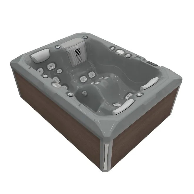Wellis Teide Peak Life Deluxe Whirlpool, WELLIS Wannenfarbe / Aussenverkleidung: THUNDER GREY / GRAPHITE BROWN