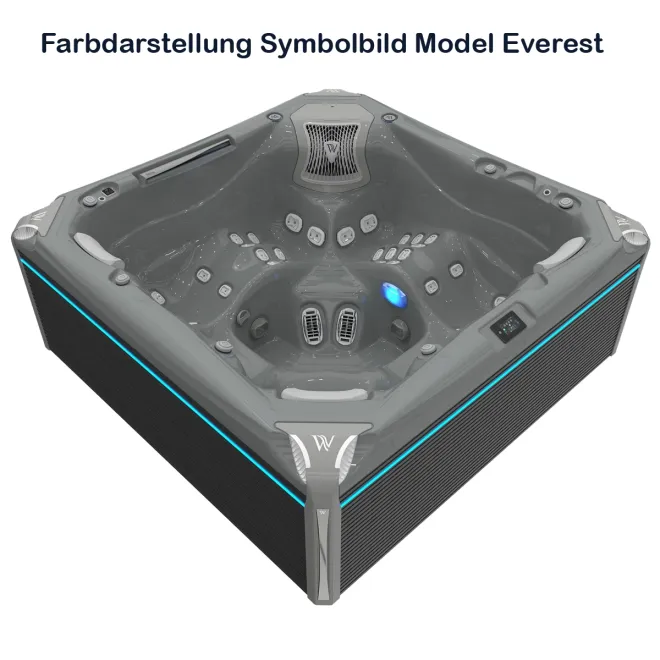 WELLIS ATLAS DELUXE PEAK LIFE, WELLIS Wannenfarbe / Aussenverkleidung: THUNDER GREY / GRAU