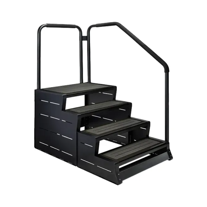 SCHWIM-SPA TREPPE, ModStep 4 Optionen: Treppe + Front,-Seitengeländer