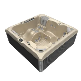 Wellis Atlas Peak Life Essential Whirlpool, WELLIS Wannenfarbe / Aussenverkleidung: CHAMPAGNE / GRAU