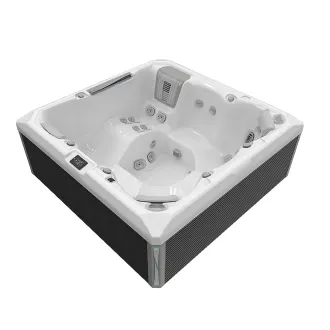 Wellis Atlas Peak Life Essential Whirlpool, WELLIS Wannenfarbe / Aussenverkleidung: ICE WHITE / GRAU