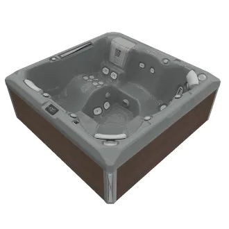 Wellis Atlas Peak Life Essential Whirlpool, WELLIS Wannenfarbe / Aussenverkleidung: THUNDER GREY / GRAPHITE BROWN