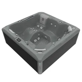 Wellis Atlas Peak Life Essential Whirlpool, WELLIS Wannenfarbe / Aussenverkleidung: THUNDER GREY / GRAU