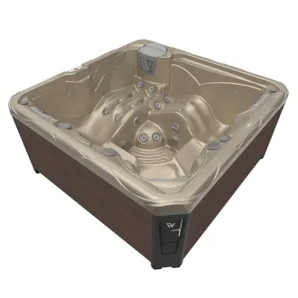 Wellis Budapest Citylife 230V Whirlpool, WELLIS Wannenfarbe / Aussenverkleidung: CHAMPAGNE / GRAPHITE BROWN