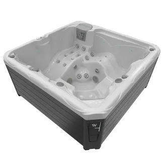 Wellis Budapest Citylife 230V Whirlpool, WELLIS Wannenfarbe / Aussenverkleidung: ICE WHITE / GRAU
