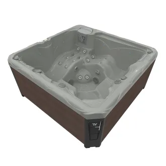 Wellis Budapest Citylife 230V Whirlpool, WELLIS Wannenfarbe / Aussenverkleidung: SOFT SILK / GRAPHITE BROWN