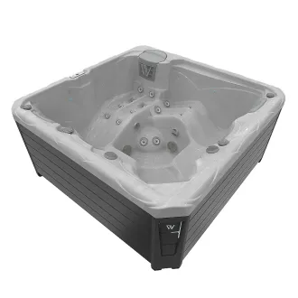 Wellis Budapest Citylife 230V Whirlpool, WELLIS Wannenfarbe / Aussenverkleidung: STERLING SILVER / GRAU