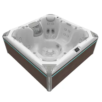 Wellis Elbrus Peak Life Deluxe Whirlpool, WELLIS Wannenfarbe / Aussenverkleidung: ICE WHITE / GRAPHITE BROWN