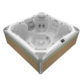 Wellis Elbrus Peak Life Deluxe Whirlpool, WELLIS Wannenfarbe / Aussenverkleidung: ICE WHITE / LIGHT MAPLE