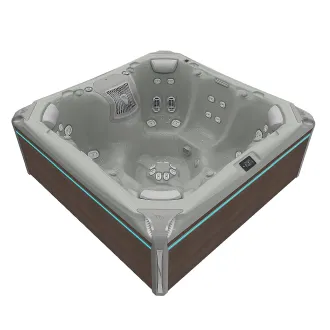 Wellis Elbrus Peak Life Deluxe Whirlpool, WELLIS Wannenfarbe / Aussenverkleidung: SOFT SILK / GRAPHITE BROWN