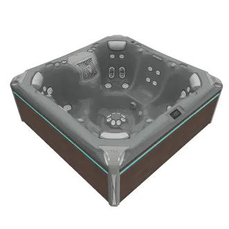 Wellis Elbrus Peak Life Deluxe Whirlpool, WELLIS Wannenfarbe / Aussenverkleidung: THUNDER GREY / GRAPHITE BROWN