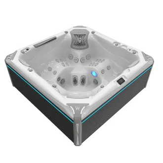 Wellis Everest Peak Life Deluxe Whirlpool, WELLIS Wannenfarbe / Aussenverkleidung: ICE WHITE / GRAU