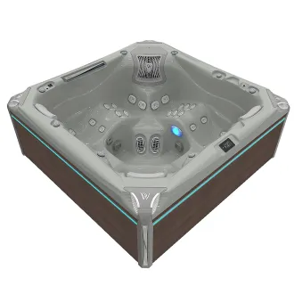 Wellis Everest Peak Life Deluxe Whirlpool, WELLIS Wannenfarbe / Aussenverkleidung: SOFT SILK / GRAPHITE BROWN