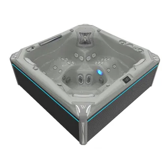 Wellis Everest Peak Life Deluxe Whirlpool, WELLIS Wannenfarbe / Aussenverkleidung: SOFT SILK / GRAU