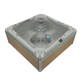 Wellis Everest Peak Life Deluxe Whirlpool, WELLIS Wannenfarbe / Aussenverkleidung: SOFT SILK / LIGHT MAPLE