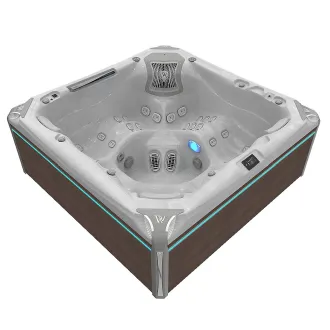 Wellis Everest Peak Life Deluxe Whirlpool, WELLIS Wannenfarbe / Aussenverkleidung: STERLING SILVER / GRAPHITE BROWN