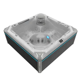 Wellis Everest Peak Life Deluxe Whirlpool, WELLIS Wannenfarbe / Aussenverkleidung: STERLING SILVER / GRAU