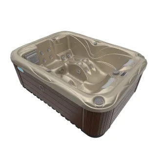 Wellis Firzene Citylife 230V Whirlpool, WELLIS Wannenfarbe / Aussenverkleidung: CHAMPAGNE / GRAPHITE BROWN