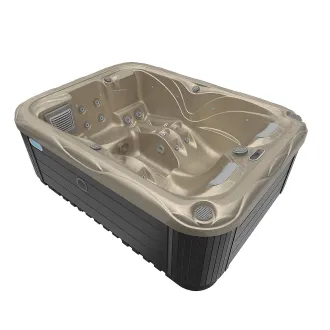Wellis Firzene Citylife 230V Whirlpool, WELLIS Wannenfarbe / Aussenverkleidung: CHAMPAGNE / GRAU