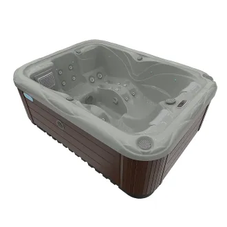 Wellis Firzene Citylife 230V Whirlpool, WELLIS Wannenfarbe / Aussenverkleidung: SOFT SILK / GRAPHITE BROWN