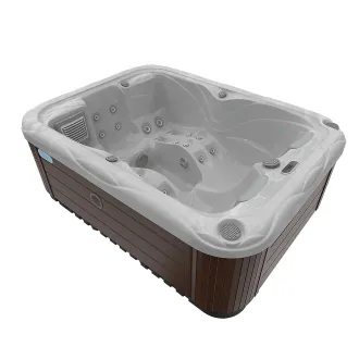 Wellis Firzene Citylife 230V Whirlpool, WELLIS Wannenfarbe / Aussenverkleidung: STERLING SILVER / GRAPHITE BROWN