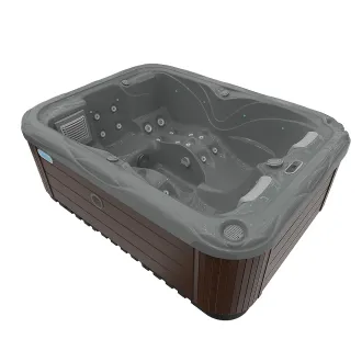 Wellis Firzene Citylife 230V Whirlpool, WELLIS Wannenfarbe / Aussenverkleidung: THUNDER GREY / GRAPHITE BROWN