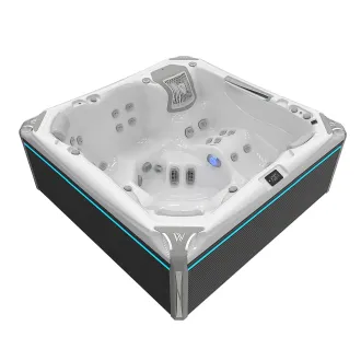 Wellis Kilimanjaro Peak Life Deluxe Whirlpool, WELLIS Wannenfarbe / Aussenverkleidung: ICE WHITE / GRAU