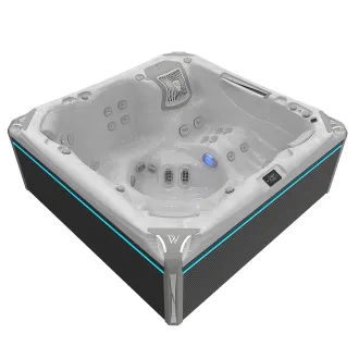 Wellis Kilimanjaro Peak Life Deluxe Whirlpool, WELLIS Wannenfarbe / Aussenverkleidung: STERLING SILVER / GRAU