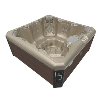 Wellis Lima Citylife Whirlpool, WELLIS Wannenfarbe / Aussenverkleidung: CHAMPAGNE / GRAPHITE BROWN