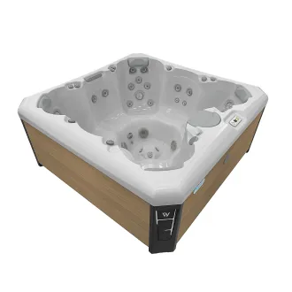 Wellis Lima Citylife Whirlpool, WELLIS Wannenfarbe / Aussenverkleidung: ICE WHITE / LIGHT MAPLE