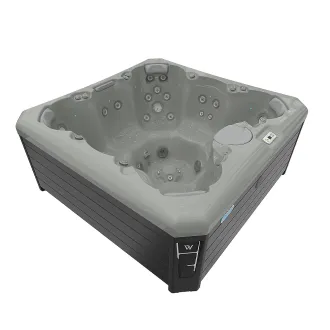Wellis Lima Citylife Whirlpool, WELLIS Wannenfarbe / Aussenverkleidung: SOFT SILK / GRAU