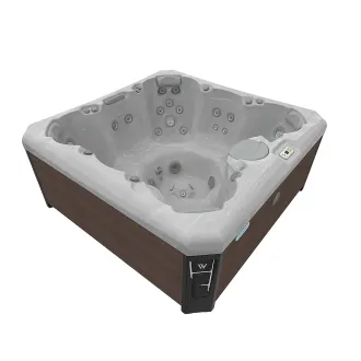 Wellis Lima Citylife Whirlpool, WELLIS Wannenfarbe / Aussenverkleidung: STERLING SILVER / GRAPHITE BROWN