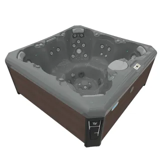 Wellis Lima Citylife Whirlpool, WELLIS Wannenfarbe / Aussenverkleidung: THUNDER GREY / GRAPHITE BROWN