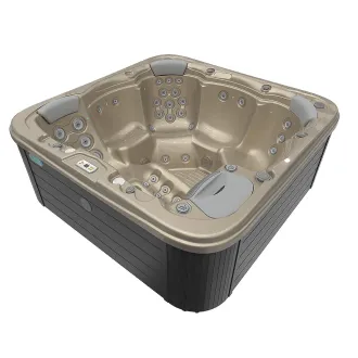 Wellis Lugano Citylife Whirlpool, WELLIS Wannenfarbe / Aussenverkleidung: CHAMPAGNE / GRAU