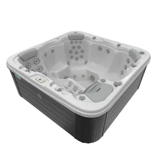 Wellis Lugano Citylife Whirlpool, WELLIS Wannenfarbe / Aussenverkleidung: ICE WHITE / GRAPHITE BROWN