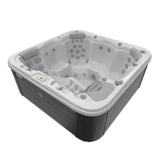 Wellis Lugano Citylife Whirlpool, WELLIS Wannenfarbe / Aussenverkleidung: ICE WHITE / GRAU